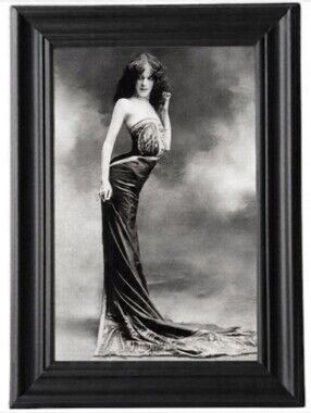 Vintage Gypsy Fortune Teller La Sylphe Vintage Gothic Goth Framed Photo Print